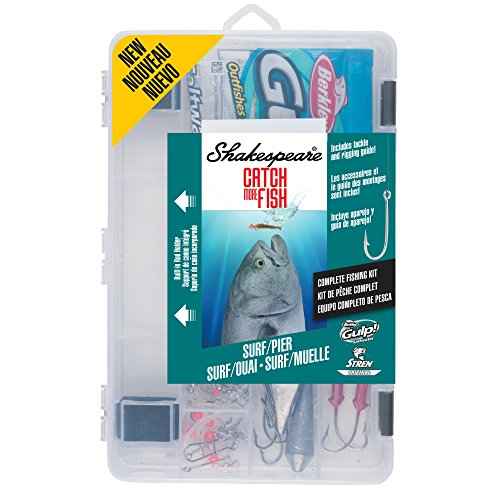 Shakespeare Catch More Fish Spinning Reel and Fishing Rod Combo with Kit