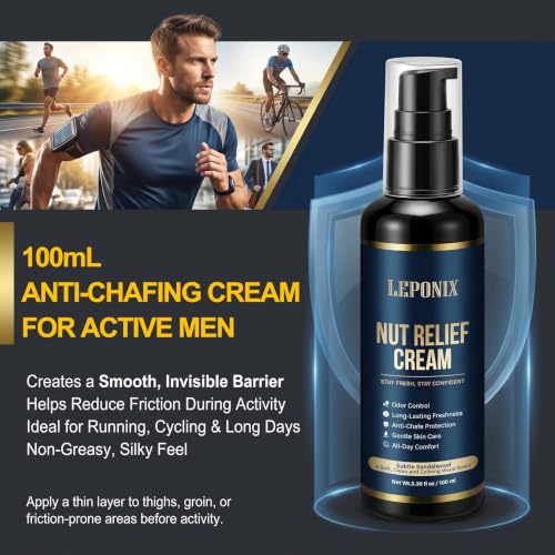 Men's Hygiene Kit with Ball Wash, Anti-Chafing Cream & Powder – Personal Care Set