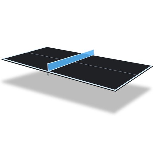 Ping Pong Table Top for Billiard Table, 96" Foldable Table Tennis Table Topper for Pool Table, Indoor Outdoor Table Tennis Conversion Top w/Net & Premium Foam Padding, Lightweight and Portable (Black)