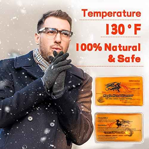 8 Pack Magic Hand Warmers, Reusable Snap Heat Packs, Reusable Pocket Hand Warmers, Portable handwarmers Used for Outdoor, Indoor, Working, Studying, Camping, Warm Gifts for Adults or Kids(02)