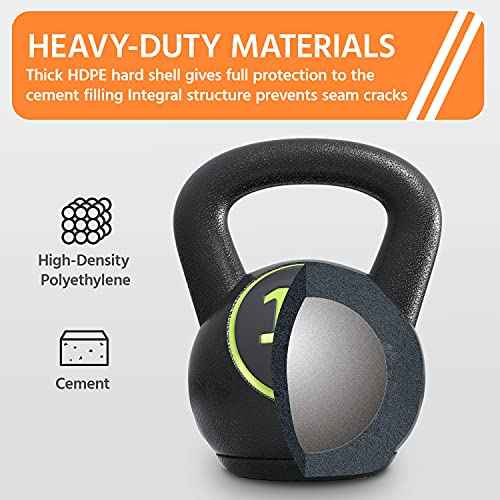 Yaheetech Kettlebell Sets 4 Piece Strength Training KettleBells Weight Set 5lb, 10lb, 15lb, 20lb Kettle Bell for Women & Men for Full Body Workout & Exercise Fitness