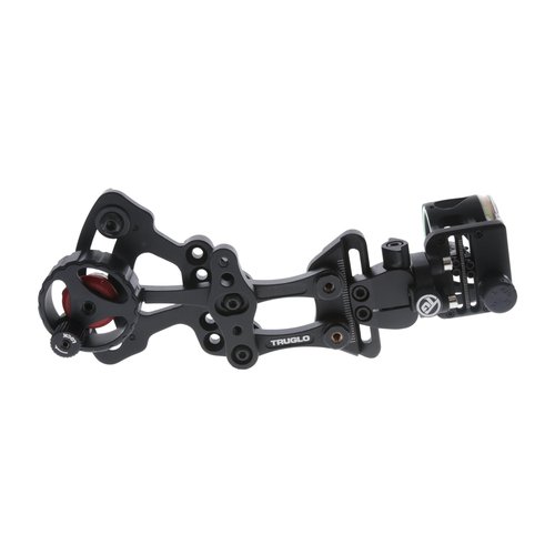 TruGlo Range Rover М4 4-Pin Highly-Visible Micro-Adjustable Archery Hunting Bow Sight - Adjustable Quiver Mount Included - Right-Handed