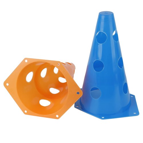 Suwimut 24 Pack Plastic Agility Cones, 9 Inch Soccer Cones Training Agility Field Marker Plastic Traffic Cone for Training, Football Basketball Drills, Traffic, Activity, Party, Indoor Outdoor Games