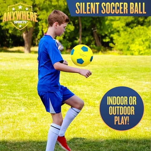 Silent Indoor Soccer Ball - 8-Inch Airless Foam Training Ball