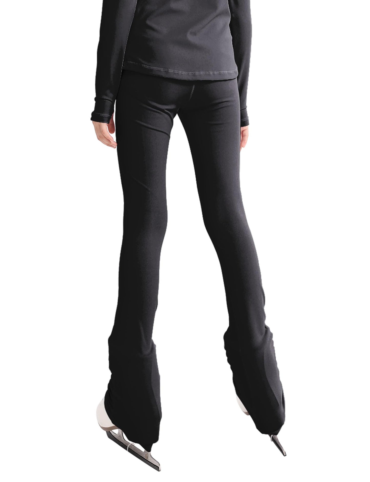 Ice Skating Pants for Girls 12-13 Years Old Black Strechable Leggings Soft Trainwear