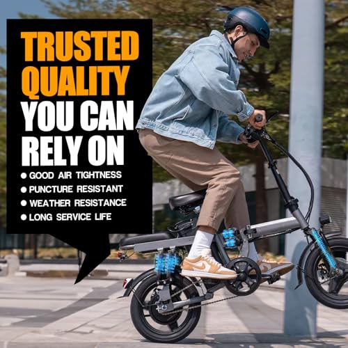 12.5 x 2.25 Inch Bicycle and Scooter Inner Tubes with Angled Valve - 2 Pack