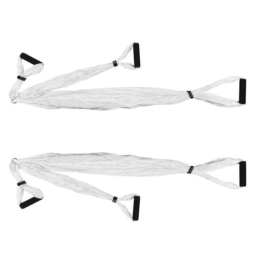 Wuyangcun Aerial Yoga Hammock 250x150cm/98.43x59in Parachute Fabric Swing for Inversion Fitness (White)