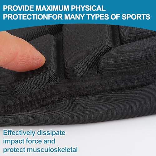 Large Padded Arm Sleeves for Adult Football Volleyball Elbow Forearm Pads - Zwlebblack