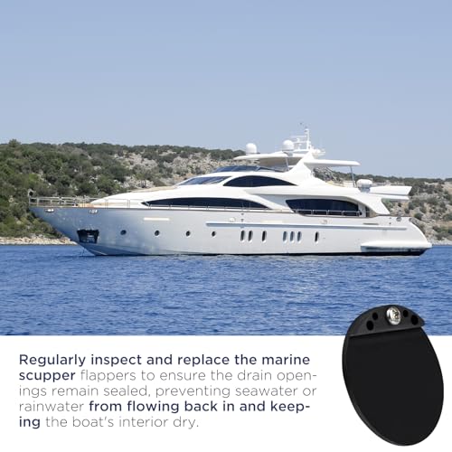 1-1/2 Inch Boat Scupper Flapper Replacement Kit - Marine Drain Valve Repair