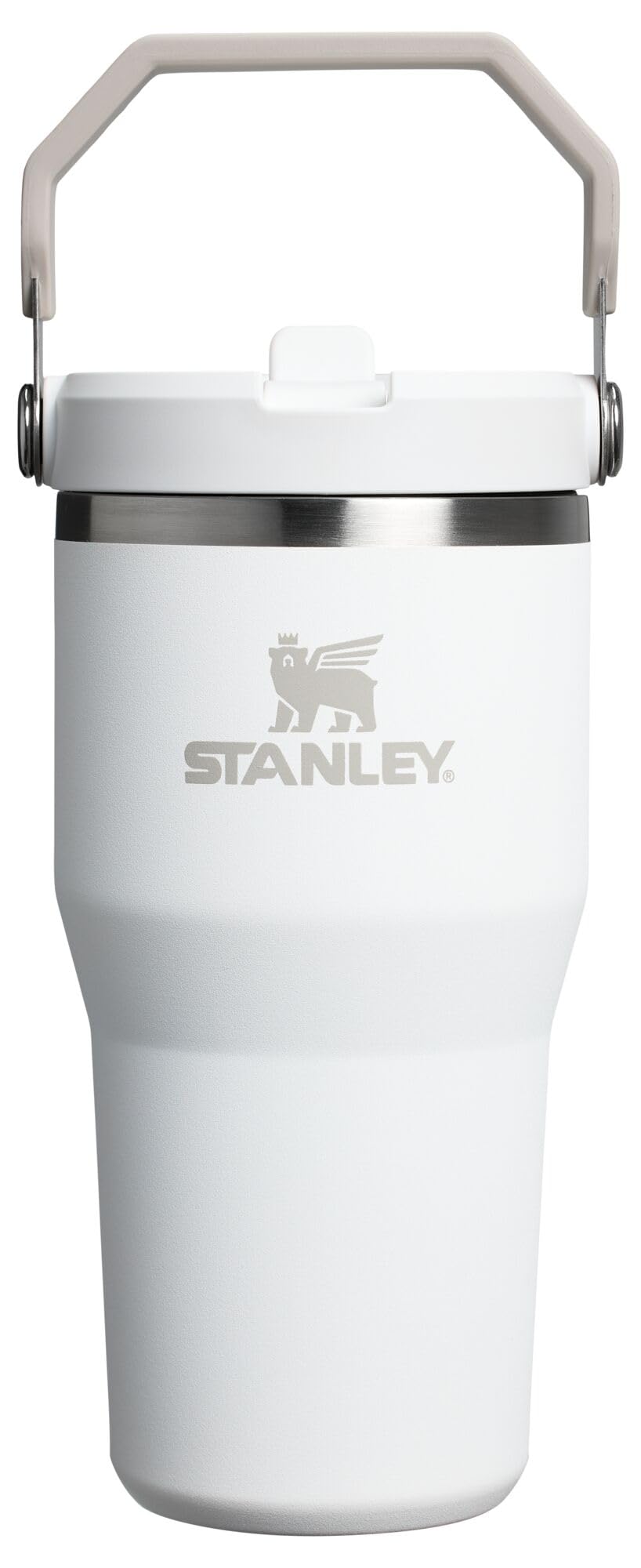 STANLEY IceFlow 2.0 Flip Straw Tumbler with Handle 20 oz | Twist On Lid and Flip Up Straw | Leak Resistant Water Bottle | Insulated Stainless Steel | BPA-Free | Frost