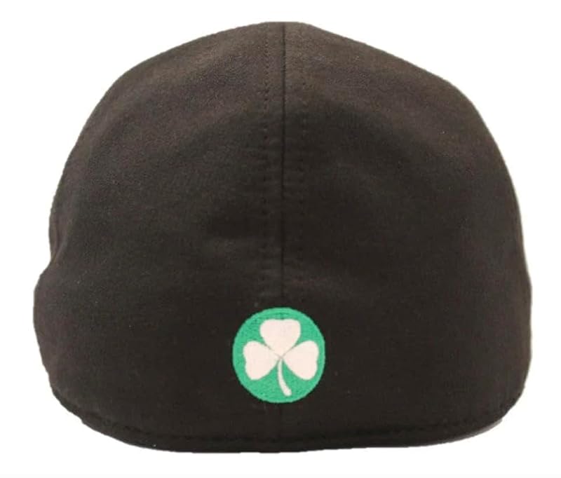 Boston Scally Co. The Dubliner 6 Panel Flat Cap - Black, X-Large (Variation: Black+X-Large)