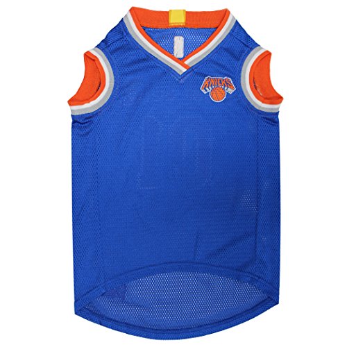 Pets First NBA New York Knicks Dog Jersey Medium - Basketball Pet Tank Top
