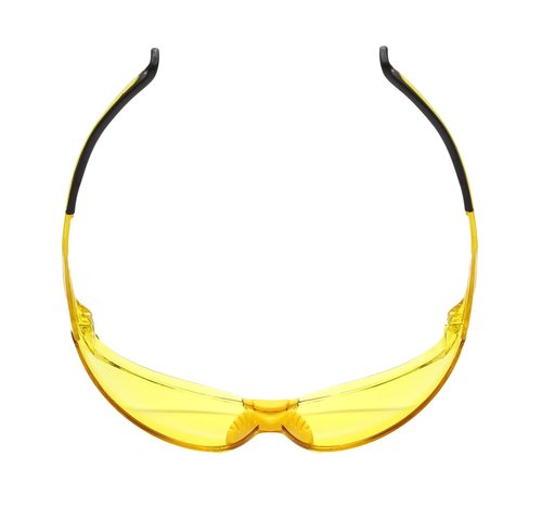 Calabria Drop Shot Yellow Crystal Black Sport Safety Glasses for Pickleball Eye Protection for Women Pickleball Glasses for Men Racquetball Glasses for Men Cricket Glasses Safety Shades Squash Golf