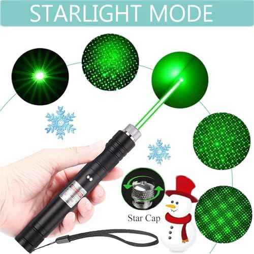 Laser Pointer, Green Laser Pointer Indicator Light, Long Range Lazer Pointer for Hiking, USB Charge