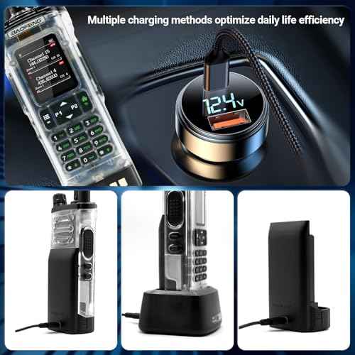 BAOFENG DM-32 DM32 10W DMR Ham 2 Way Radio GPS Matching Writing Frequency Satellite Positioning Type-C DM32(1PC) (Transparent)