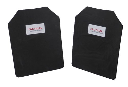 Tactical Scorpion Gear 10mm Paintball Airsoft Pair 11 x 14 Shooter's Cut Protective Vest Trauma Pad Plates