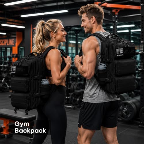 Large Tactical Military Backpack for Men and Women 55L - Black, Variation of THIS listing