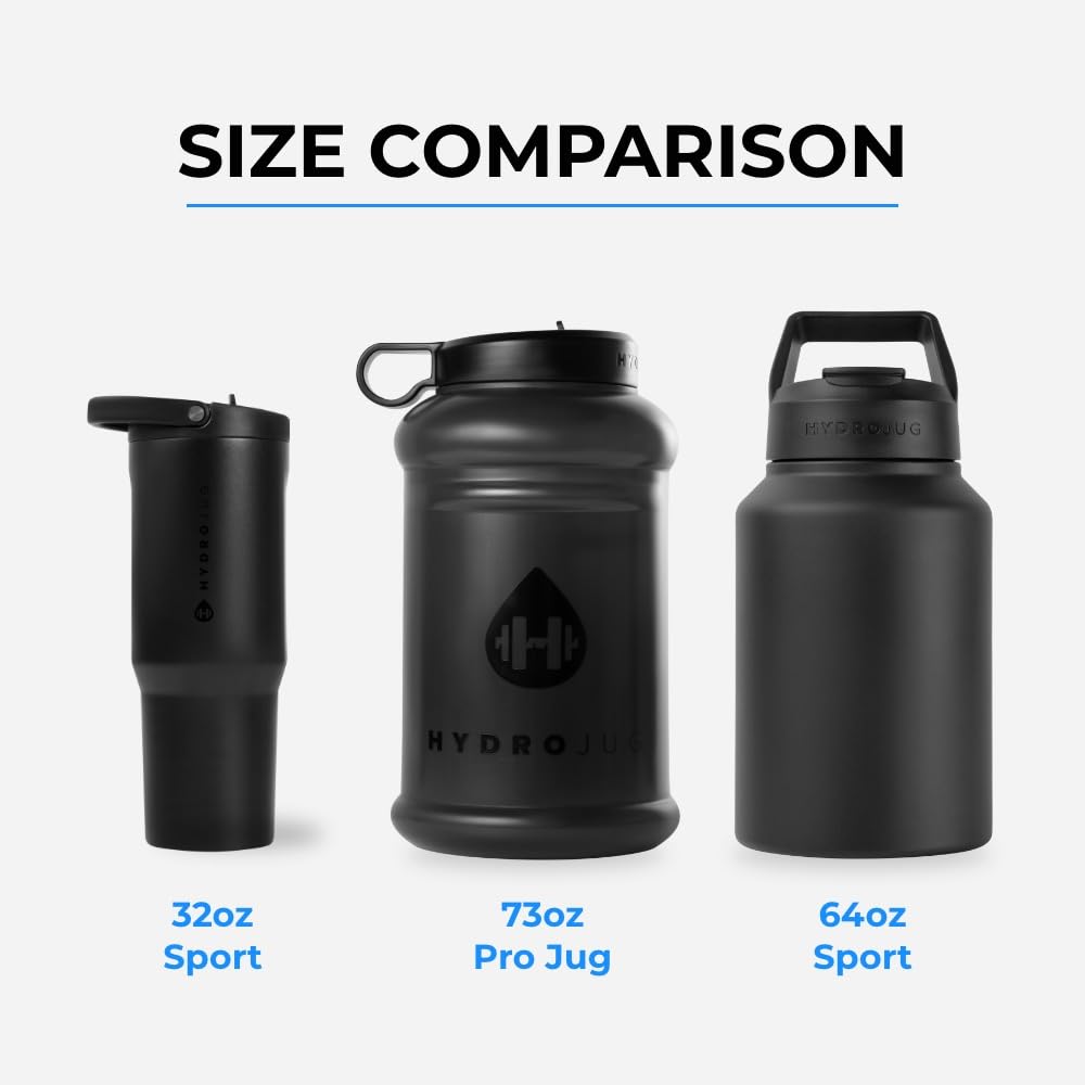HydroJug Sport Jug 64oz Insulated Half Gallon Water Bottle, Sage