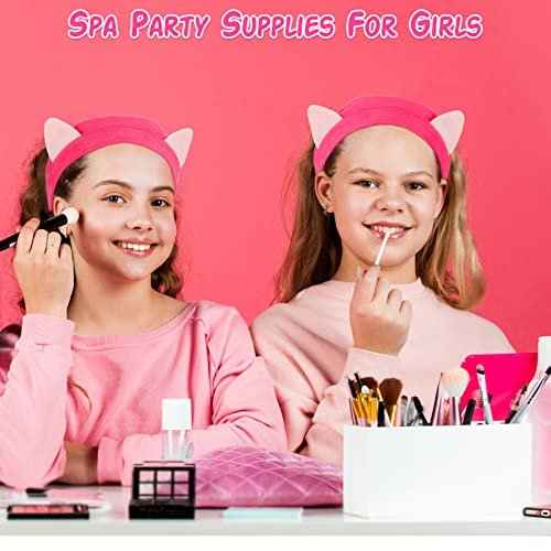 20 Pcs Spa Party Supplies Include Kimono Robe Spa Headband Disposable Foam Pedicure Slippers Mask Washbasin for Salon Pedicure Washing Shower, Size 10