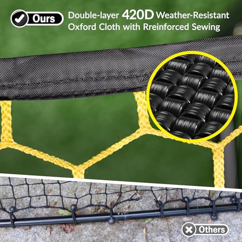 Happy Jump Portable Soccer Rebounder Net 3.3 x 3.3 ft for Kids Training