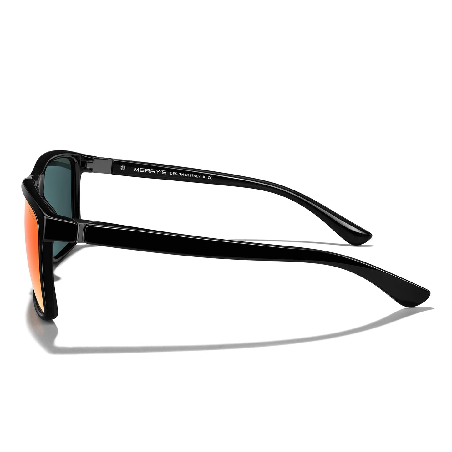 MERRY'S Rectangular Polarized Sports Sunglasses for Men Women Cycling Driving Fishing UV400 Protection S8225