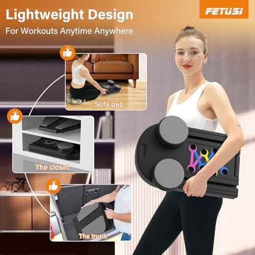 Pilates Board,Foldable Pilates Reformer Sets with Timer,Multifunctional Abdominal Pilates Board for Home Workout Equipment,Portable Ab Board Trainer Pilates Exercise Machine, Pilates Board for Women