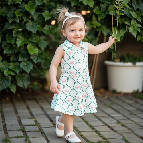 Toddler Girls Back to School Polo Dress - 5-6 Years White Variation