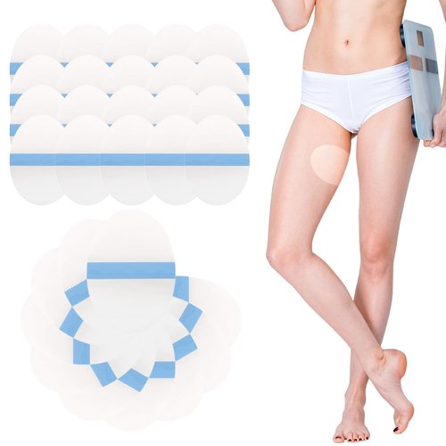 TWZKXC 40 Pcs Thigh Inner Anti Chafing Sticker, Transparent Thighs Prevention Anti Friction Pad Invisible Thigh Tapes Chafe for Rubbing Protect Silent Sticker(Transparent Invisible)