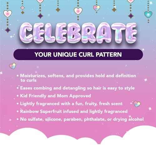 Afro Unicorn Curl Cream - Defining, Taming, and Softening Curly, Coily, and Wavy Hair Cream - Contains Coconut Oil - 3 Pack