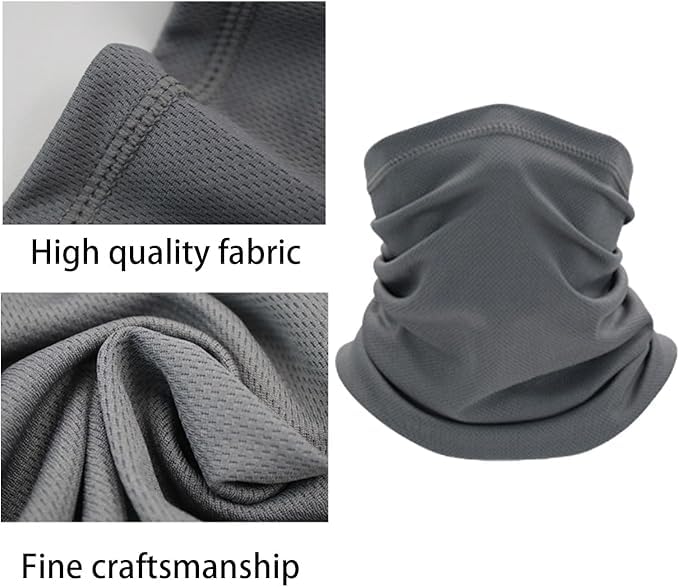 Coyote Brown Neck Gaiter - Khaki Face Mask Bandana for Men Women Cooling Summer