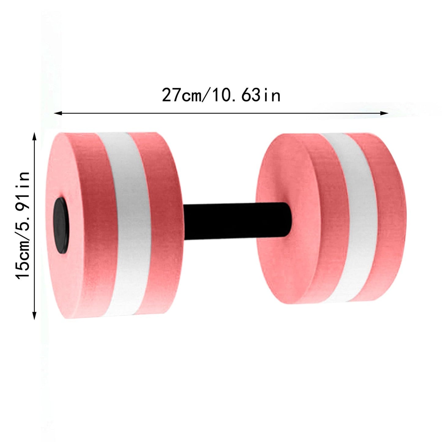 2PC Aquatic Dumbells Set, High-Density EVA Water Weights for Pool Exercise, Water Dumbbells for Pool Exercise, Aqua Fitness Barbells Equipment for Water Aerobics (YE)