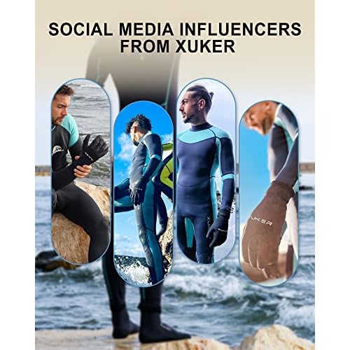 XUKER Neoprene Water Socks 3mm, Sand Proof Beach Volleyball Socks Diving Socks for Outdoor Water Sports