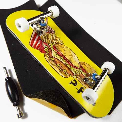 P-REP V2 Pro Performance Complete Wooden Fingerboard 32mm - Cheeseburger Cheeseburger