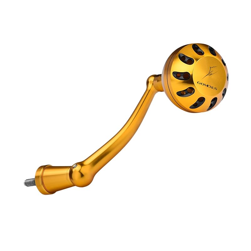 Power Handle Upgrade for Penn Spinfisher V/VI & Slammer III/IV Reels – 65mm Crank, Gold (Variation: Gold+For Slammer/Spinfisher 2500-4500 Thread)