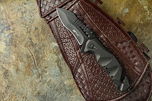 MTech USA MT-A845BK SPRING ASSISTED KNIFE, 5" Closed, Black Blade