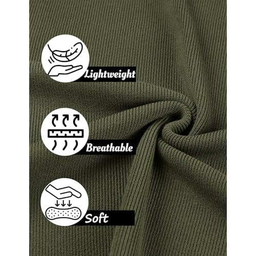 COOFANDY Mens Slim Fit Knit Polo Shirts Business Lightweight Polo Sweater Casual Summer Ribbed Textured Collared T Shirt