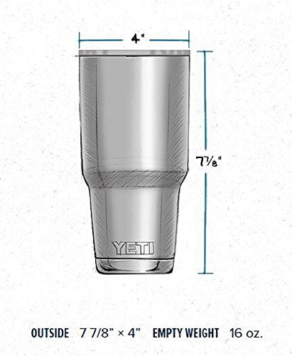 30 Oz Stainless Steel Vacuum Insulated Tumbler with Lid - YETI Rambler