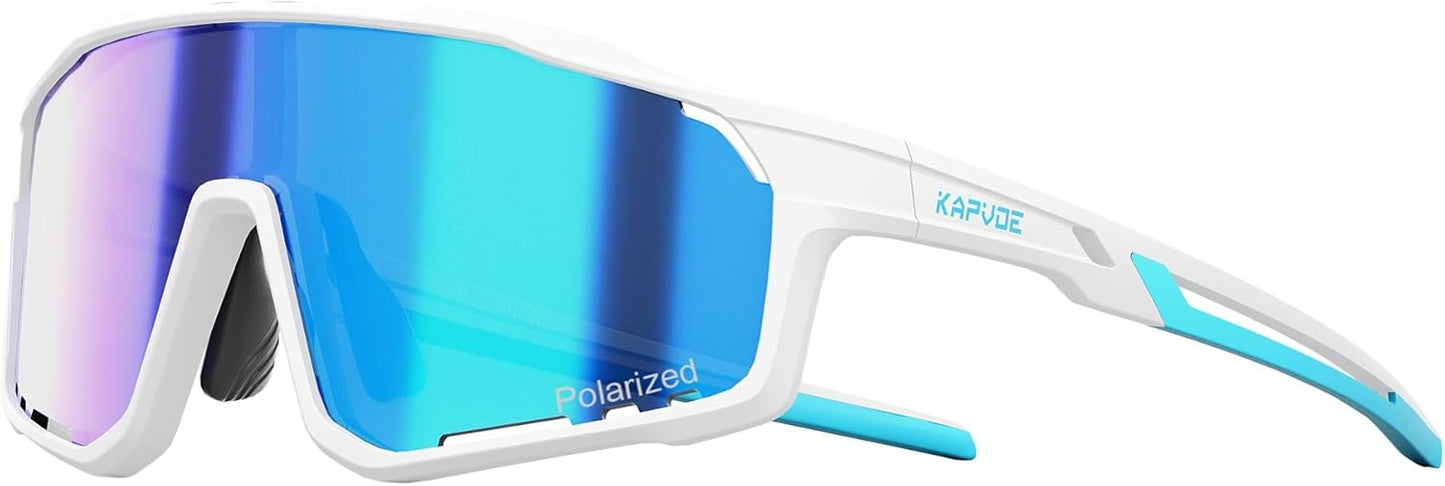 KAPVOE Kids Baseball Glasses Youth Polarized Sports Sunglasses Softball Cycling Running Shades Boys Girls Age 3-14 - K9033