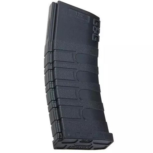 G&G Armament G&G TR16 M4 Polymer Mid-Cap 6mm Airsoft AEG Magazine, 120R Capacity, Black