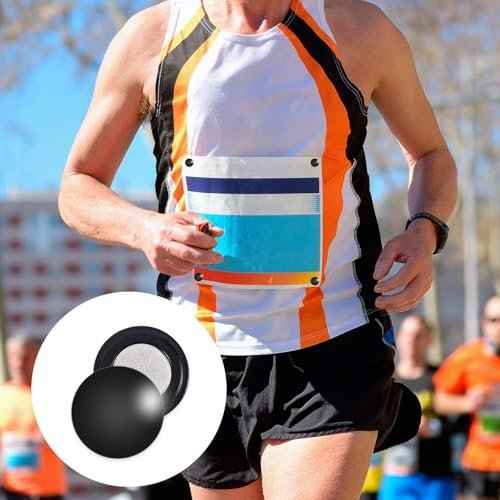 10 Pairs Magnetic Race Bib Clips, Marathon Essentials Race Number Buckle Running Bib Magnets Pins Holder for Runners Field Triathlon Cycling Competition