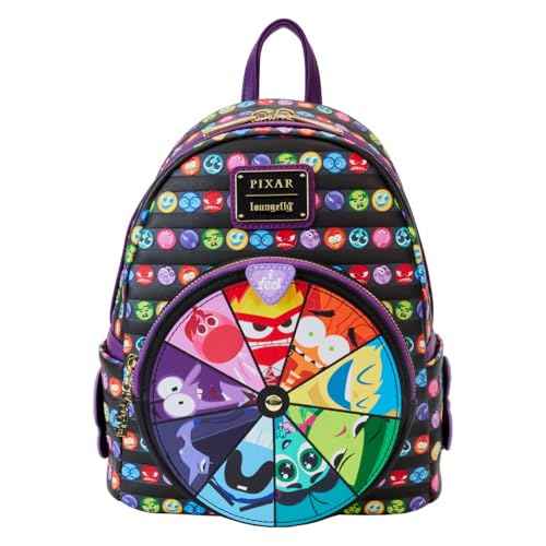 Loungefly Pixar Inside Out 2 Core Memories Spinning Wheel Mini Backpack