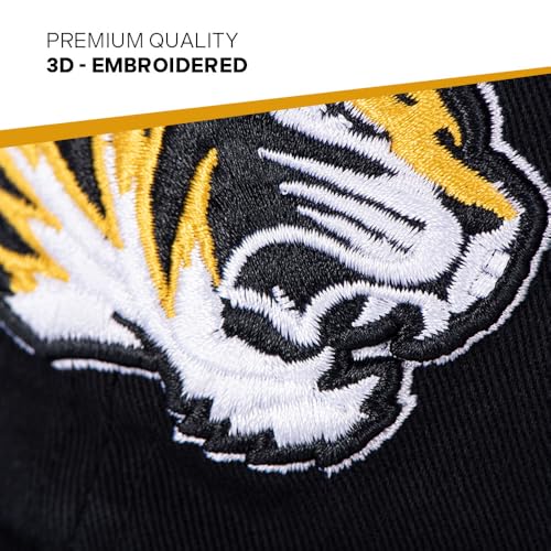 University of Missouri Embroidered Baseball Hat - Black