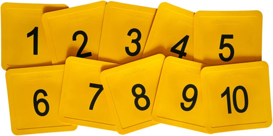 12inch Numbered Floor Spot Markers Thrown Down Baseball Bases Foot Yard Marker Hopscotch Square Mat