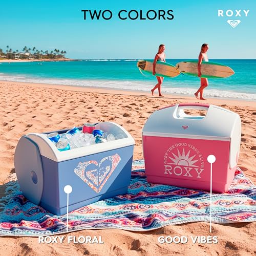 Roxy 10 Qt Portable Insulated Cooler Box - Pink Beach & Picnic Cooler