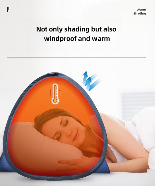 Luocute Head Tent Beach Sun Shelter, Pet Tent, Indoor Outdoor Small Pop Up Sun Shade for Head Face (M Size 0.15kg 70X50x45cm)