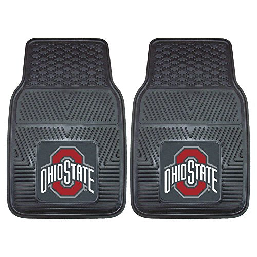 NCAA Ohio State Buckeyes Car Mat Set - Front Vinyl Vehicle Floor Mats