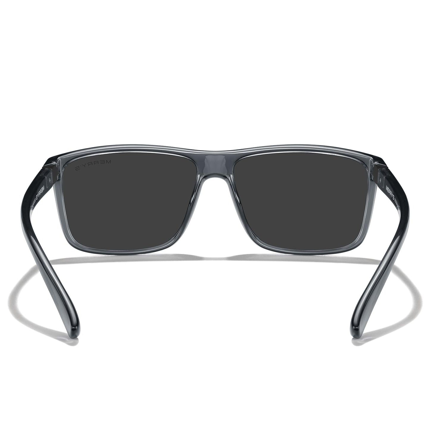 MERRY'S Rectangular Polarized Sports Sunglasses for Men Women Cycling Driving Fishing UV400 Protection S8225