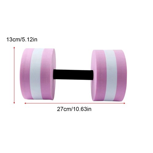 Aquatic Dumbbells, Pool Weights Water Dumbbells, EVA Foam Pool Barbells for Swimming, Swimming Pool Fitness Equipment for Water Aerobics, 2 Pack