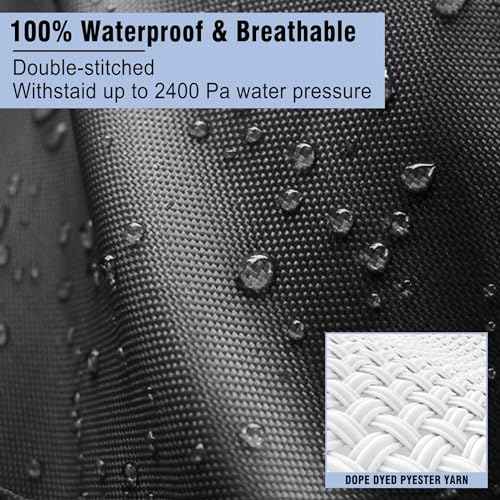 NEVERLAND Trailerable Boat Cover Waterproof Heavy Duty Marine Grade Polyester Canvas Fits V Shape/V-Hull and Tri-Hull Runabouts, Pro-STYL, Bass Boats (Boat Length 20-22ft, Beam Width up to 102",Black)
