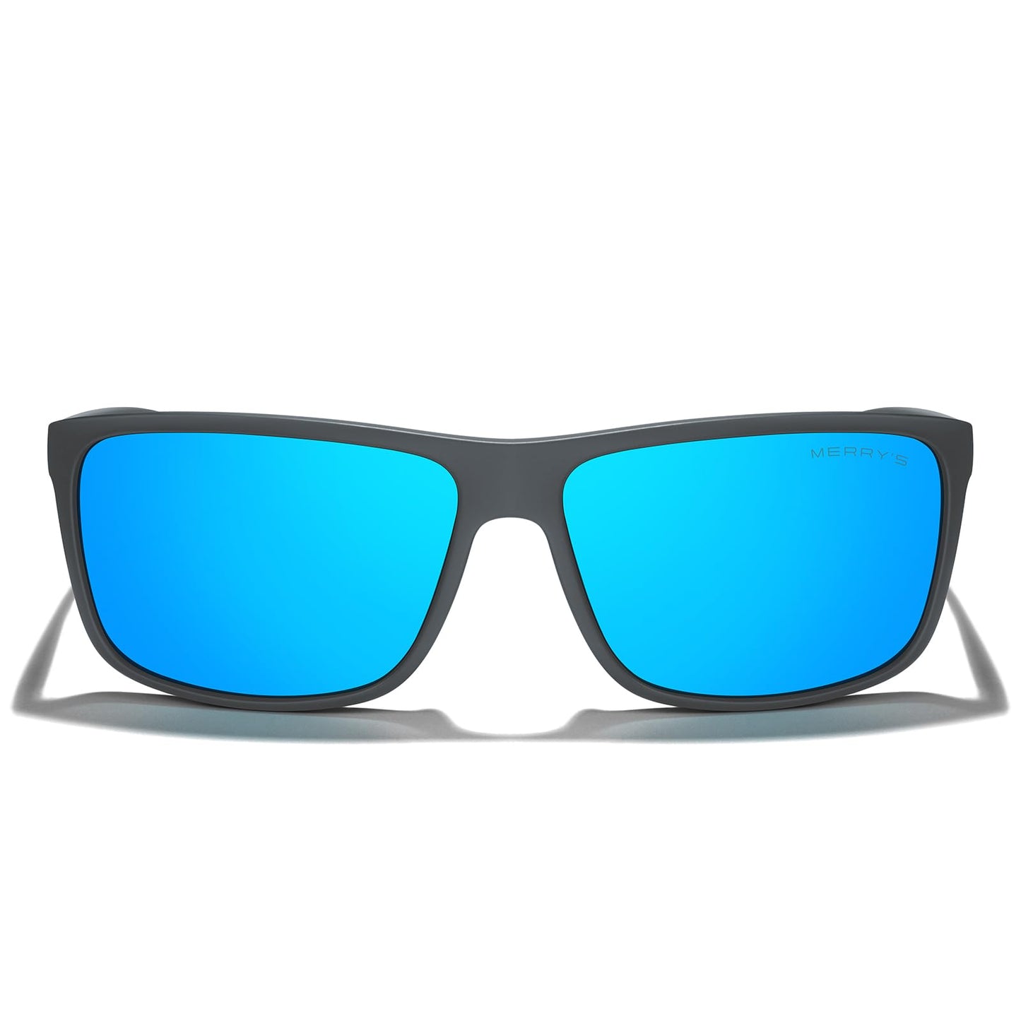 MERRY'S Rectangular Polarized Sports Sunglasses for Men Women Cycling Driving Fishing UV400 Protection S8225